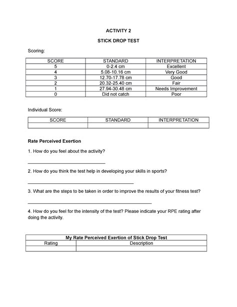 pen drop test|stick drop test score.